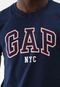 Camiseta GAP Reta Tapestry Azul - Marca GAP