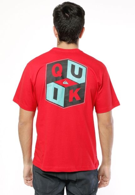 Camiseta Quiksilver Básica Pop Command Vermelha - Marca Quiksilver