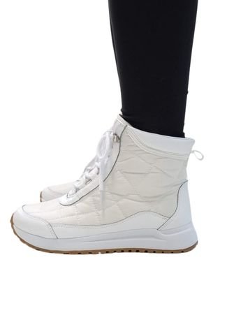 Bota Forrada Neve E Frio Matelassê Sapatos E Botas Branco