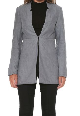 Blazer Feminino Slim Fit Cinza – Soul-DuBrazil