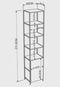 Estante Multiuso 1 porta Steel Quadra Vermont/Cobre Industrial Artesano - Marca Artesano
