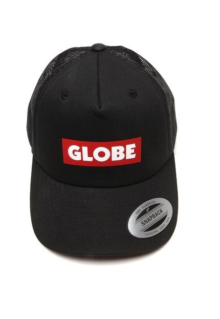 Boné Globe Trucker Logo Preto - Marca Globe