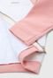 Jaqueta Colorittá¡ Infantil Capuz Rosa/Branco - Marca Colorittá