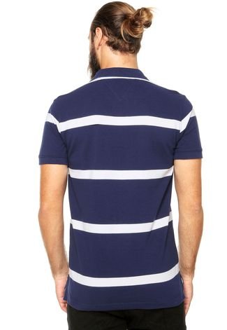 Camisa Polo Tommy Hilfiger Masculina Regular Fit Azul Royal