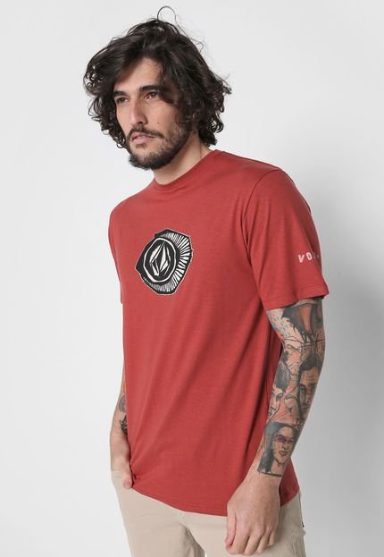 Camiseta Volcom Sick Vermelha - Marca Volcom