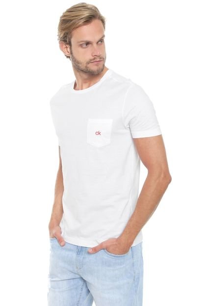 Camiseta Calvin Klein Bolso Off-White - Marca Calvin Klein