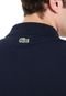 Camisa Polo Lacoste Reta Estampada Azul-marinho - Marca Lacoste