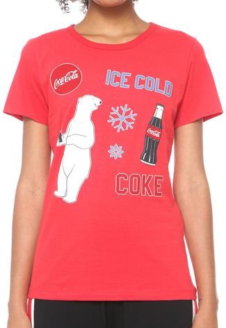 Camiseta Coca-Cola Jeans Aroma Vermelha