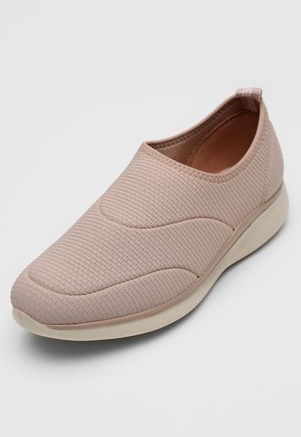 Slip On Comfortflex Knit Nude - Marca Comfortflex