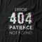 Camiseta Feminina Patience Not Found - Preto - Marca Studio Geek 
