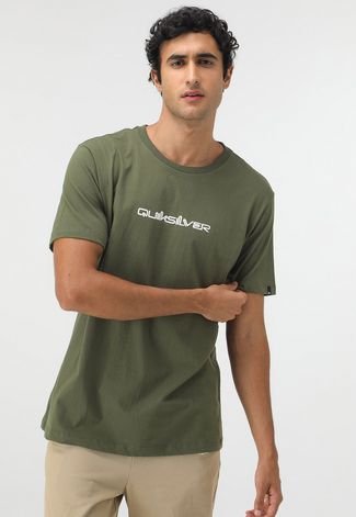 Camiseta Quiksilver Logo Verde