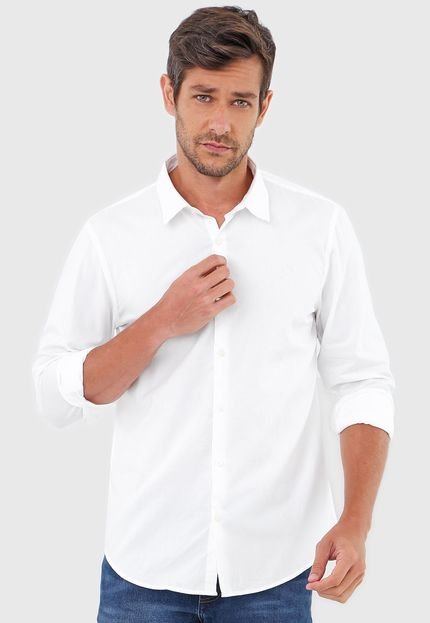 Camisa Forum Slim Logo Branca - Marca Forum