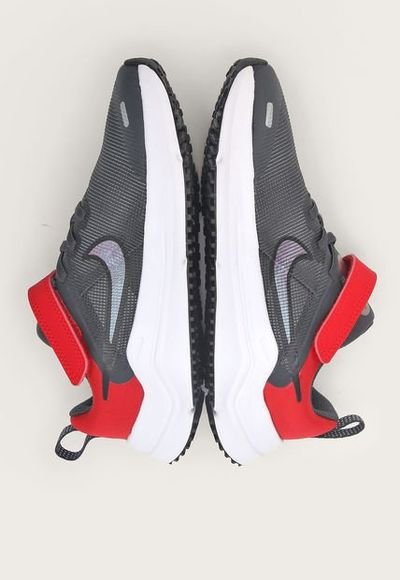 Tenis Running Negro Rojo Lila Metalizado Nike Downshifter 12 NN