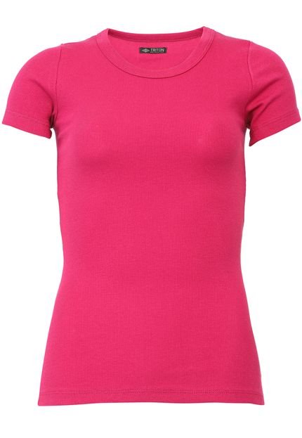 Camiseta Triton Canelada Rosa - Marca Triton
