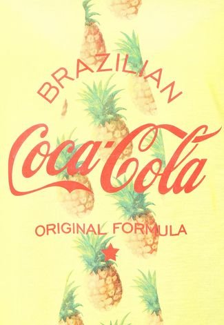 Blusa Coca-Cola Jeans Comfort Brazilian Amarela