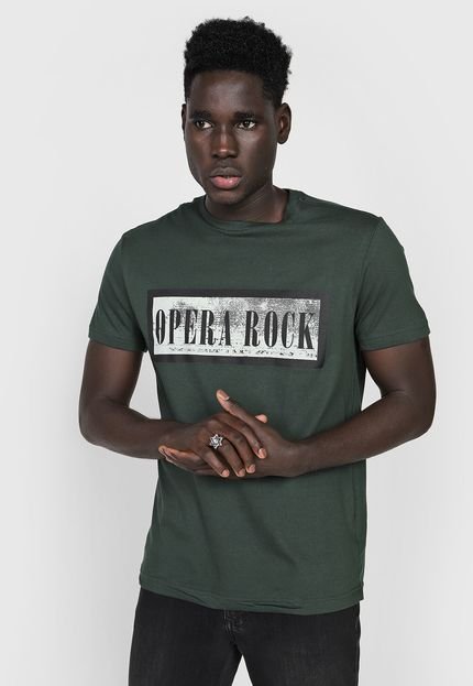 Camiseta Opera Rock Logo Verde - Marca Opera Rock