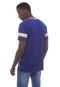Camiseta NBA Estampada Golden State Warriors Casual Azul - Marca NBA