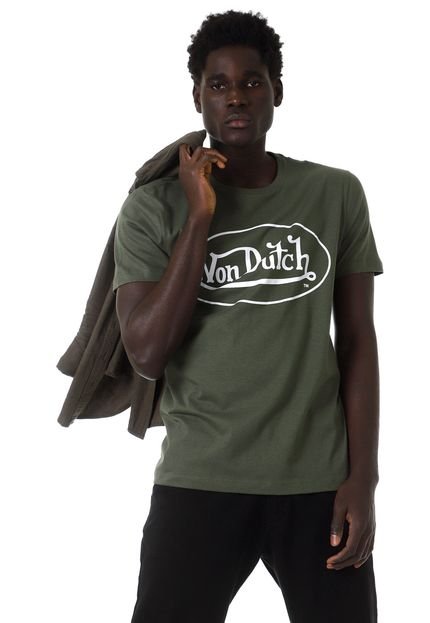 Camiseta Von Dutch Elipse Signature Verde - Marca Von Dutch 