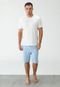 Pijama Calvin Klein Underwear Logo Branco/Azul - Marca Calvin Klein Underwear