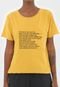 Camiseta Sacada Texto Montain Amarela - Marca Sacada