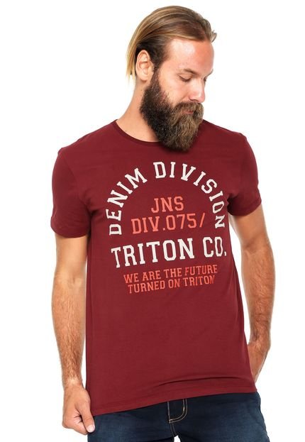Camiseta Triton Division Vinho - Marca Triton