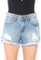 Short Jeans Guess Hot Pant Destroyed Azul - Marca Guess