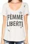 Camiseta It's & Co Femme Bege - Marca Its & Co