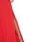 Vestido Colcci Longo Oriente Vermelho - Marca Colcci