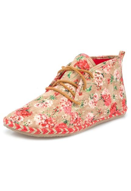 Botinha Espadrille Floral - Marca Ramarim