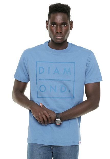 Camiseta Diamond Supply Co Outline Azul - Marca Diamond Supply Co