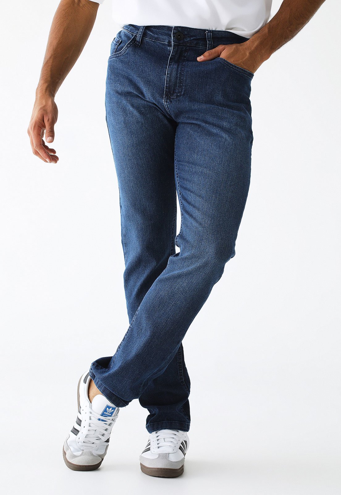 Calça Jeans Aramis Slim Stonada Azul-Marinho - Marca Aramis