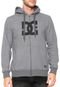 Moletom Flanelado Aberto DC Shoes Com Capuz Cinza - Marca DC Shoes