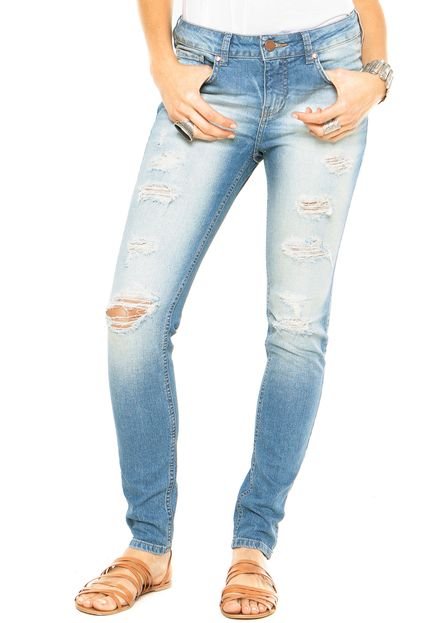 Calça Jeans MOB Skinny Puída Azul - Marca MOB