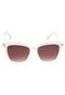 Óculos de Sol Thelure Geométrico Branco/Dourado - Marca Thelure