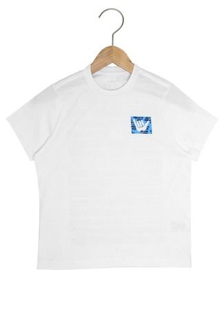 Camiseta Hang Loose Manga Curta Menino Branco