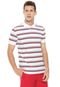 Camisa Polo Tommy Hilfiger Reta Color Stripe Branca - Marca Tommy Hilfiger