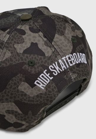 Boné Ride Skateboard Militar Verde
