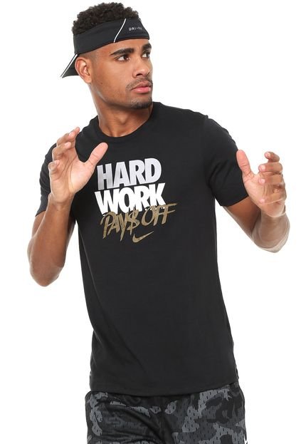 Camiseta Nike Hard Work Preta - Marca Nike