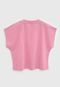 Camiseta Colcci Fun Infantil Estampada Rosa - Marca Colcci Fun
