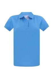 Camiseta Tipo Polo Para Mujer Azul Claro Hamer Fondo Entero
