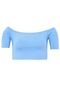 Cropped TOPSHOP Cool Azul - Marca TOPSHOP