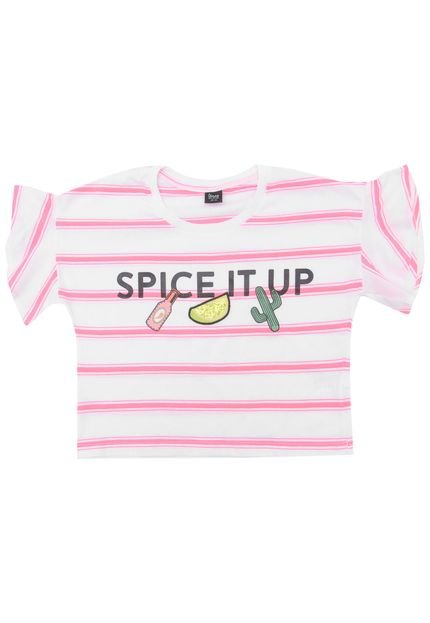 Blusa Young Class Spice Branco/Rosa - Marca Young Class