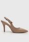 Scarpin Slingback Vizzano Liso Nude - Marca Vizzano