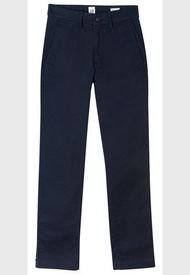 Pantalon Straight Khaki Azul Marino GAP