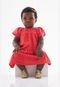 Vestido em Laise para Bebê Up Baby Vermelho - Marca Up Baby