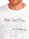 Camiseta Ellus Masculina Cotton Fine Free Your Mind Foil Branca - Marca Ellus