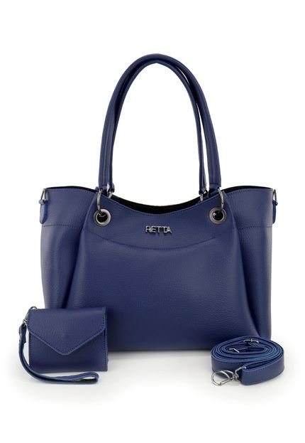 Bolsa feminina tiracolo média Retta Azul - Marca Retta Shoes