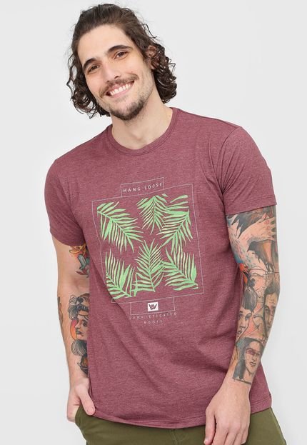 Camiseta Hang Loose Tropical Vinho - Marca Hang Loose