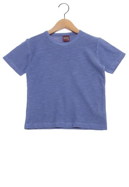 Camiseta Manga Curta Kyly Flamê Infantil Azul - Marca Kyly