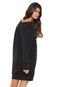 Vestido John John Curto Lettering Preto - Marca John John